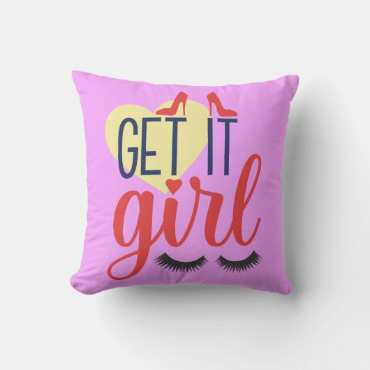 手に入れて！女性のエンパワーメント クッション (正面)