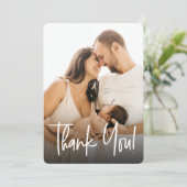手に入れカスタムる写真赤ちゃんシャワー サンキューカード (スタンド正面)