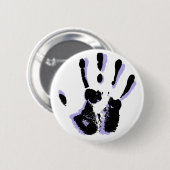 手に円形ボタンを救済します 缶バッジ (正面&裏面)