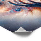 手に受け入れられる宇宙エネルギー ポスター (角)