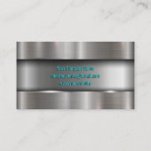 手に手で金属製ブラシ仕上げ工業用レンチ 名刺 (裏面)