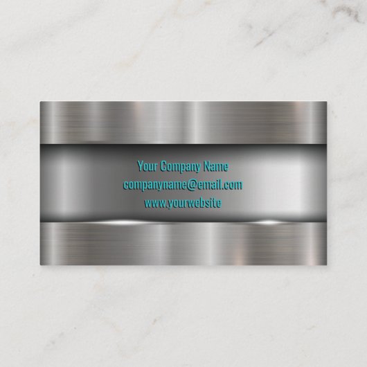 手に手で金属製ブラシ仕上げ工業用レンチ 名刺 (裏面)