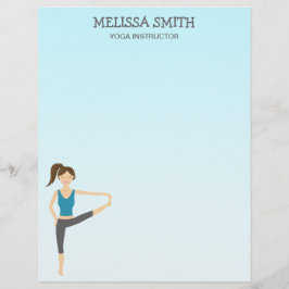 手に手に持ったヨガの女の子とヨガインストラクター