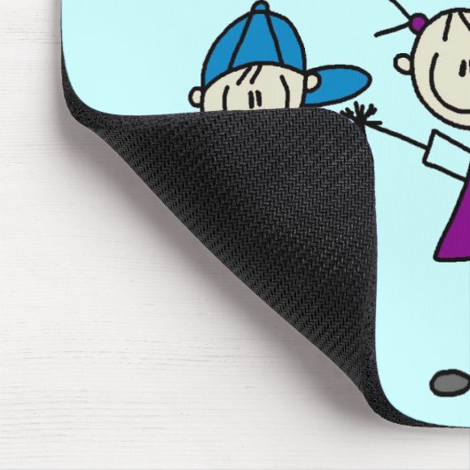 手に手をとって棒の姿はTシャツおよびギフトをからかいます マウスパッド (コーナー)