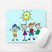 手に手をとって棒の姿はTシャツおよびギフトをからかいます マウスパッド (マウス)