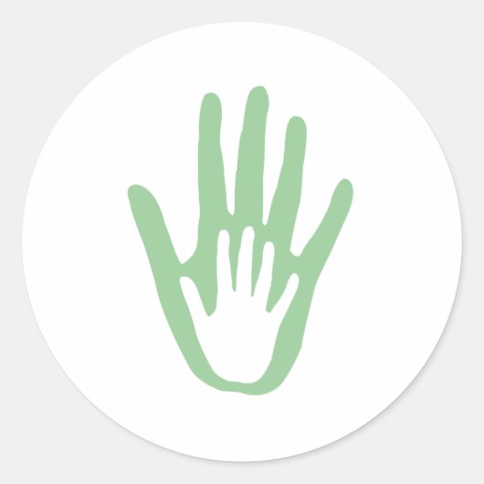 手に手をとって ラウンドシール (正面)