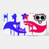 手に手を取っカラフルて変える協定 Case-Mate iPhoneケース (裏面 (横))