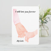 手に手を持つラブアート – 親と子の保持漢 招待状 (スタンド正面)