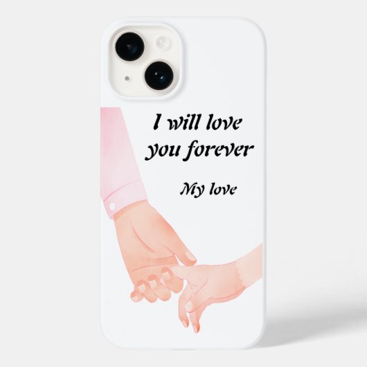 手に手を持つラブアート – 親と子の保持漢 Case-Mate iPhoneケース (裏面)
