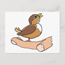 手に持った鳥 ポストカード
