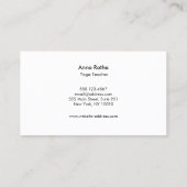 手に持つ蓮の花自然美しいと健康 名刺 (裏面)