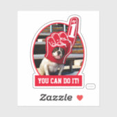 手に泡を入れた犬 シール (シート)