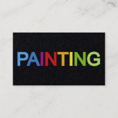 手に色の染み絵を描が入った絵筆 名刺 (裏面)