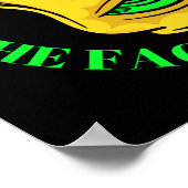 手に話す顔は気におもしろい ポスター (角)