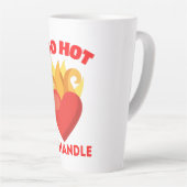 手に負えない カフェラテマグ (右アングル)