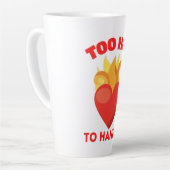 手に負えない カフェラテマグ (左アングル)