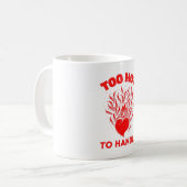 手に負えない コーヒーマグカップ (正面左)