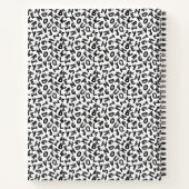 手に野球のボールをカスタムスパイラル ノートブック (裏面)