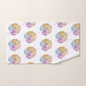 手のひらかわいらし葉バスルーム用タオルセット バスタオルセット (ハンドタオル)