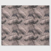 手のひらきらめく葉のパターンバラ金ゴールドID831 ラッピングペーパー (フラット)