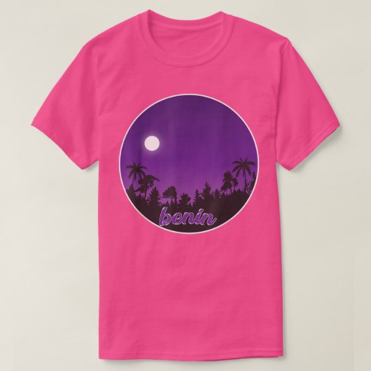 手のひらで夜にベナン Tシャツ (デザイン正面)
