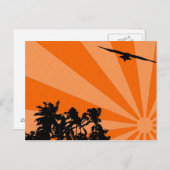 手のひらとカモメはがき ポストカード (正面/裏面)