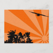 手のひらとカモメはがき ポストカード (正面)