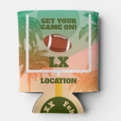 手のひらとサッカーのアップライツの試合日 缶クーラー (裏面)