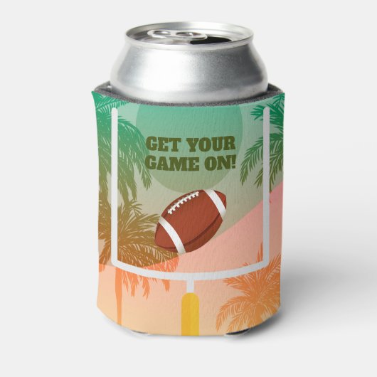 手のひらとサッカーのアップライツの試合日 缶クーラー (缶裏面)