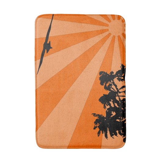 手のひらとシーグル バスマット (正面縦)