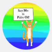 手のひらにノーと言う油エコ ラウンドシール (正面)