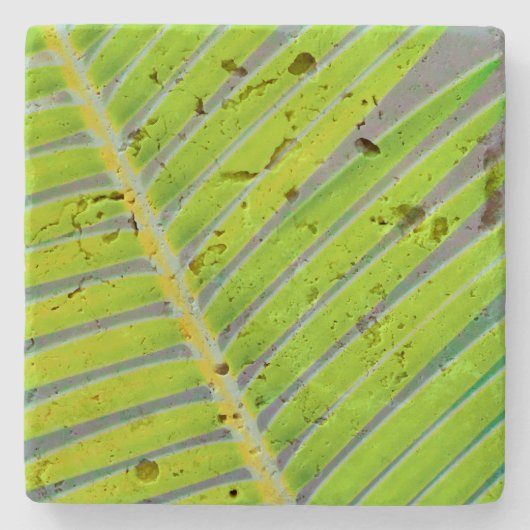 手のひらのパターン ストーンコースター (正面)