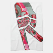 手のひらのパワー:両指敬礼 キッチンタオル (縦)