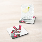 手のひらのパワー：両指敬礼 コースター (右側)