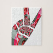 手のひらのパワー:両指敬礼 ジグソーパズル (縦)