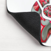 手のひらのパワー:両指敬礼 マウスパッド (コーナー)