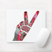 手のひらのパワー:両指敬礼 マウスパッド (マウス)