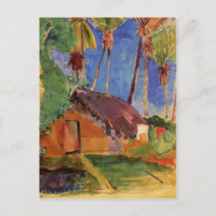 「手のひらの下の草庵」 - Paul Gauguin ポストカード