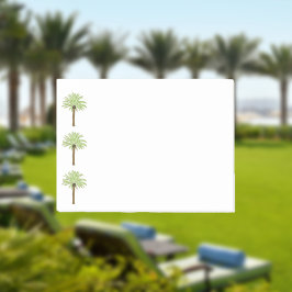 手のひらの並ぶ ポストイット