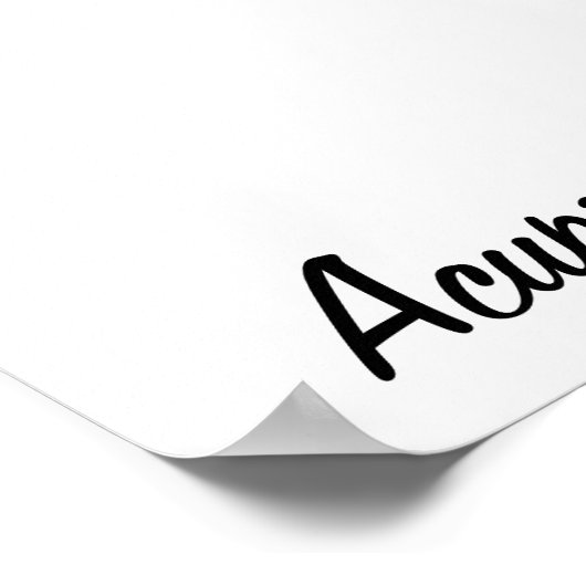 手のひらの指圧 ポスター (角)