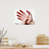 手のひらの指圧 ポスター (キッチン)