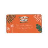 手のひらの明るいクリスマスを飾る ラベル (正面)