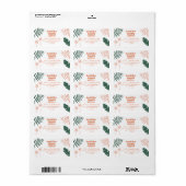 手のひらの明るいクリスマスを飾る ラベル (フルシート)