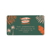 手のひらの明るいクリスマスを飾る ラベル (正面)