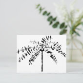 手のひらの木のスケッチ ポストカード (スタンド正面)