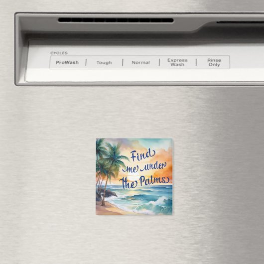 手のひらの磁石の下で私を見つける マグネット (インサイチュ (食洗機))