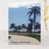 手のひらの退職経路が大きい カード (黄色い花)