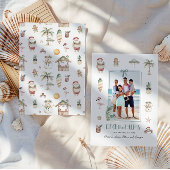 手のひらをデッキに置く | おもしろいのクリスマスフォト シーズンカード