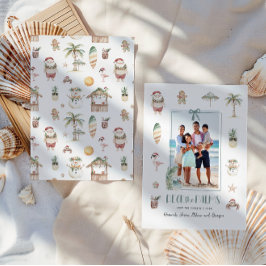 手のひらをデッキに置く | おもしろいのクリスマスフォト シーズンカード