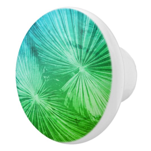 手のひらカスタム葉フォトドア及び引出しノブ セラミックノブ (右)